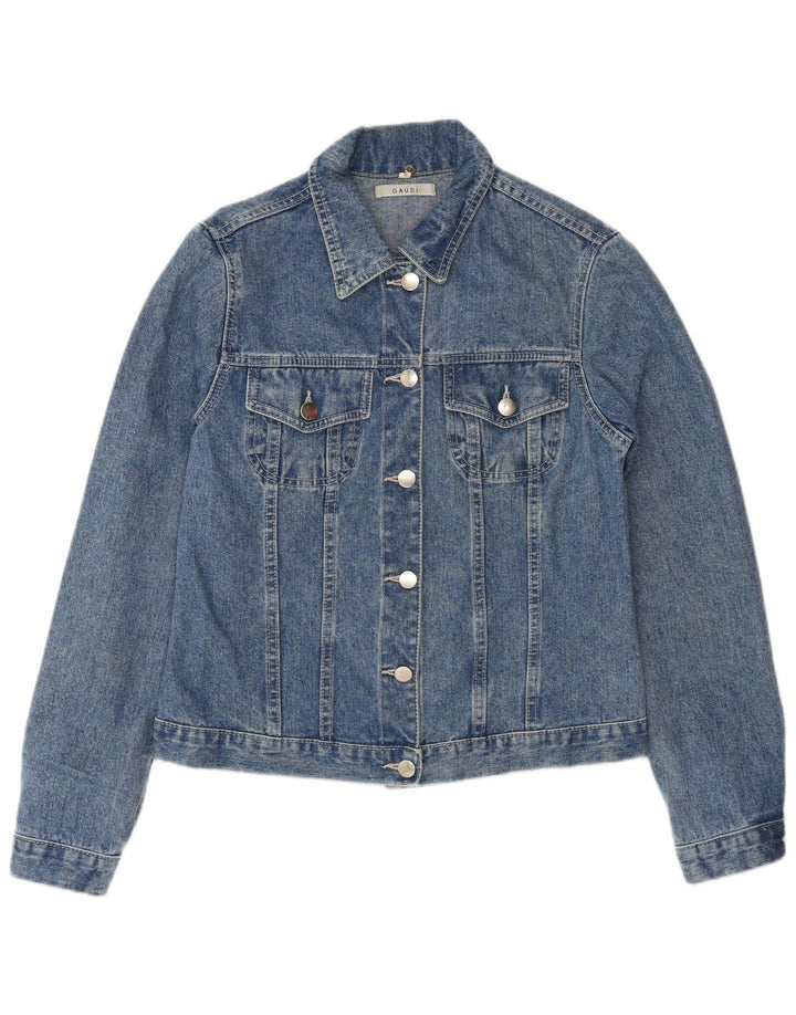 Chaqueta vaquera para mujer Gaudí UK 10 Small Blue Cotton