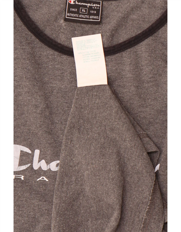 CHAMPION Camiseta gráfica para mujer Top UK 18 XL Algodón gris