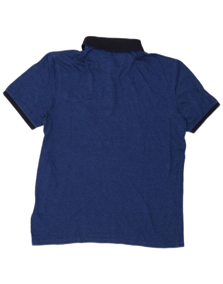 Polo Ted Baker para hombre talla 4 grande algodón azul