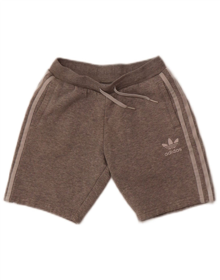 Adidas Pantalones cortos deportivos para niño 8-9 años Gris Algodón