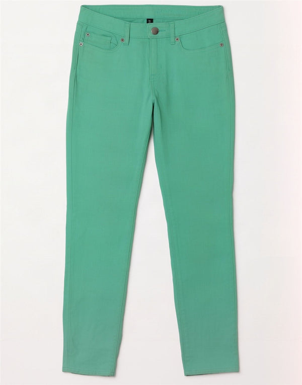 Pantalones informales súper ajustados para mujer Gap W27 L26 Algodón turquesa