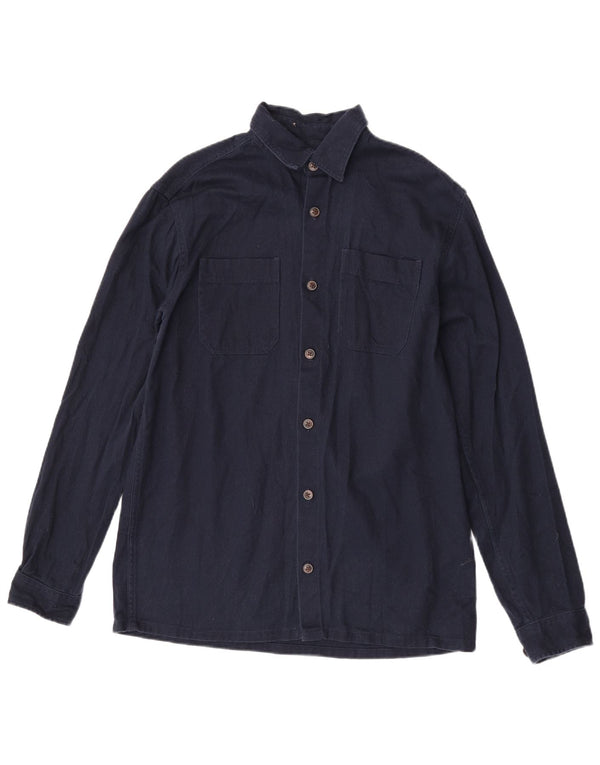 Jack & Jones Hombre Camisa Vaquera Pequeña Azul Marino Algodón