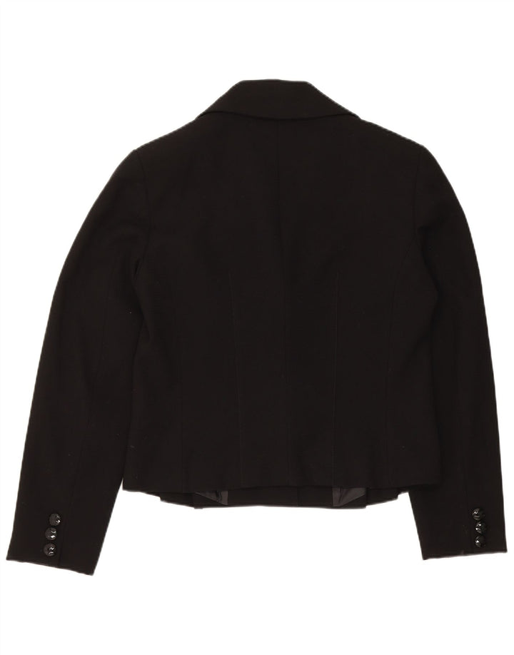 Chaqueta Blazer de 3 Botones para Mujer Trussardi IT 48 XL Poliéster Negro