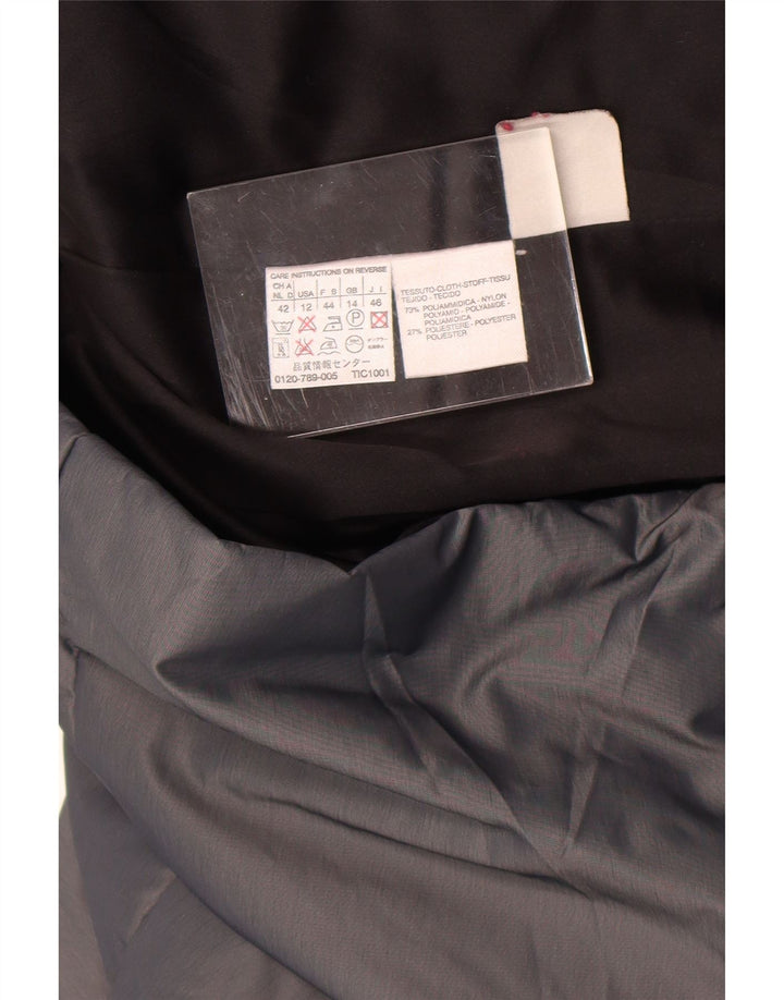 Max Mara Chaqueta cortavientos para mujer Reino Unido 44 Grande Nylon gris