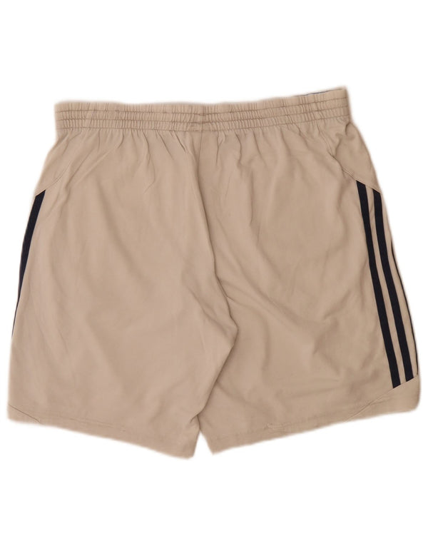 Adidas Mens Climalite Sport Shorts Medio Algodón Beige