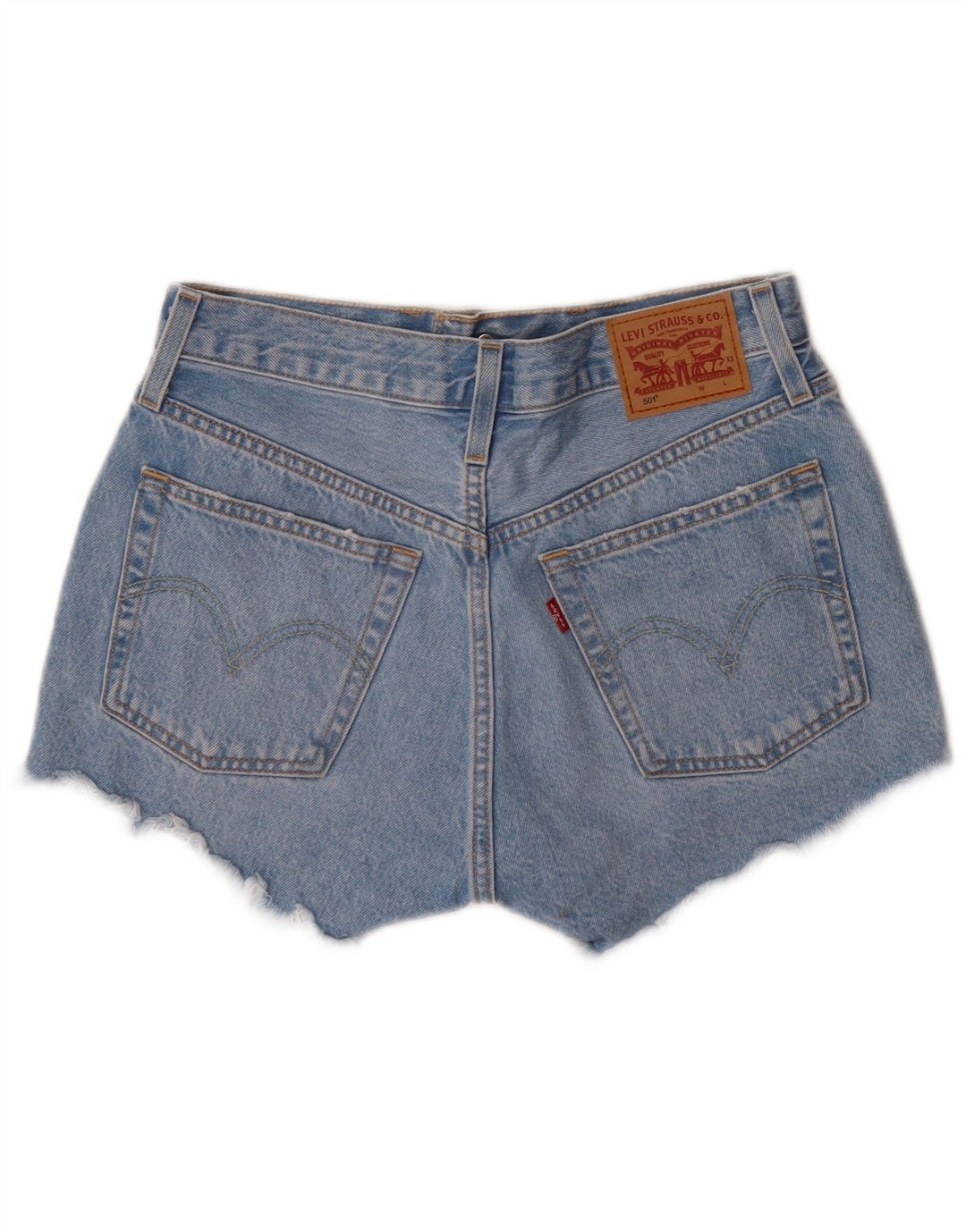 Levi's Mujer 501 Denim Hot Pants W26 Pequeño Algodón Azul