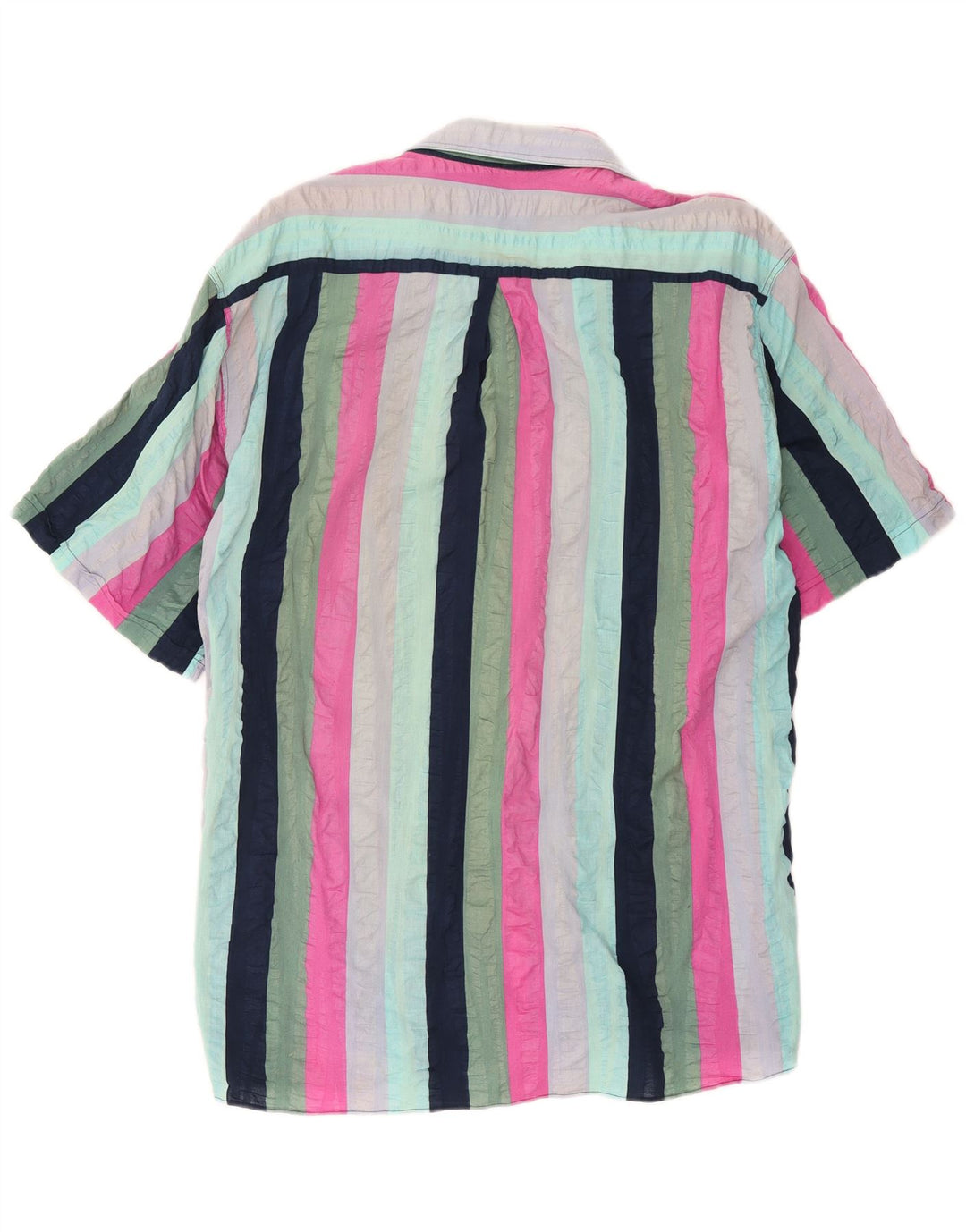 Camisa de manga corta Weekend para hombre, mediana, multicolor, a rayas