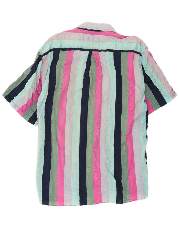 Camisa de manga corta Weekend para hombre, mediana, multicolor, a rayas