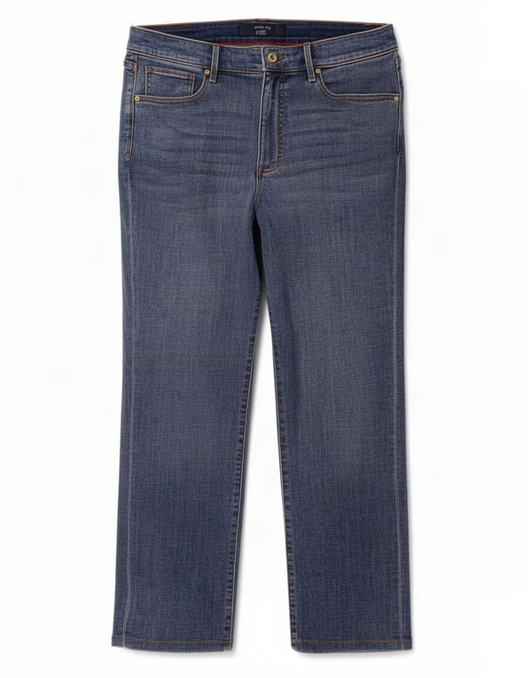 Tommy Hilfiger Jeans rectos para mujer US 14 XL W34 L27 Algodón azul