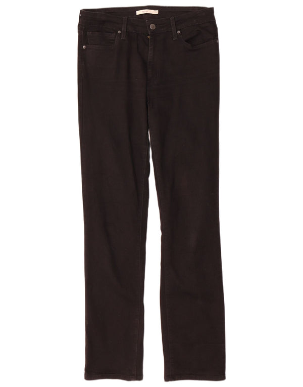 Levi's Mujer 712 Slim Jeans W30 L32 Algodón Negro
