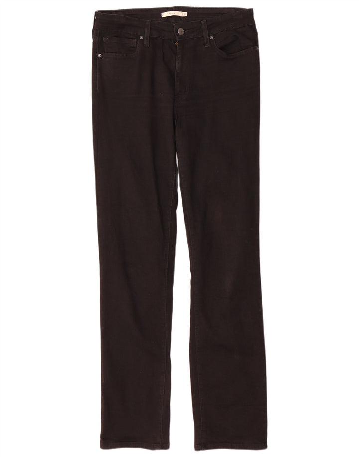 Levi's Mujer 712 Slim Jeans W30 L32 Algodón Negro
