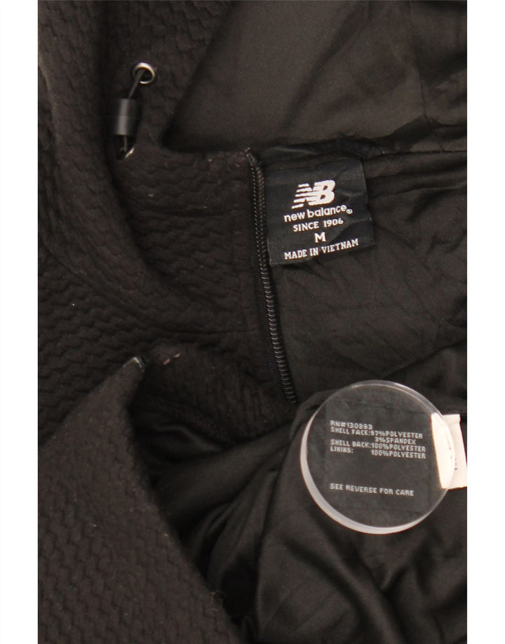 New Balance Sudadera con capucha y cremallera para mujer UK 14 Mediano Negro Poliéster