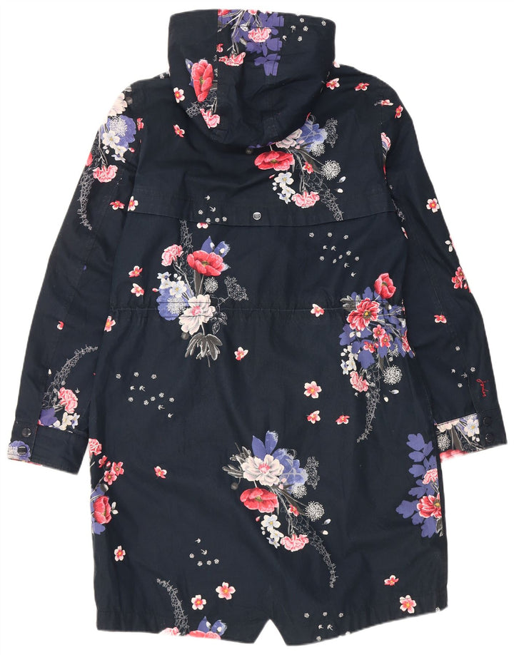 Chubasquero con capucha para mujer Joules UK 40 Mediano Azul marino Poliéster floral