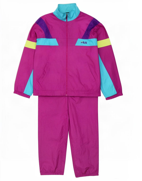 Fila Chándal completo para hombre IT 54 XL Poliamida color block morado
