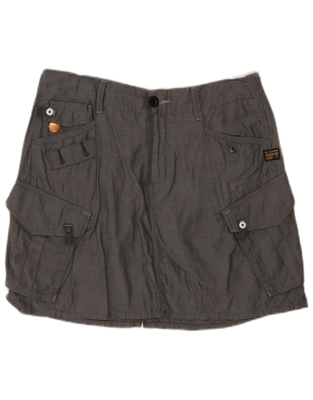 Falda Cargo G-Star Mujer W28 Algodón Gris Medio