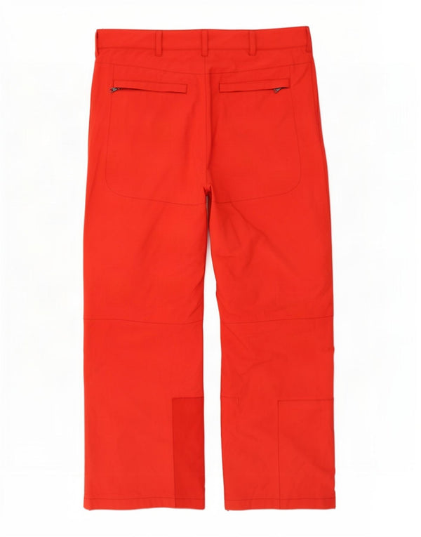 Prada Pantalón De Esquí Hombre IT 52 XL Poliéster Rojo