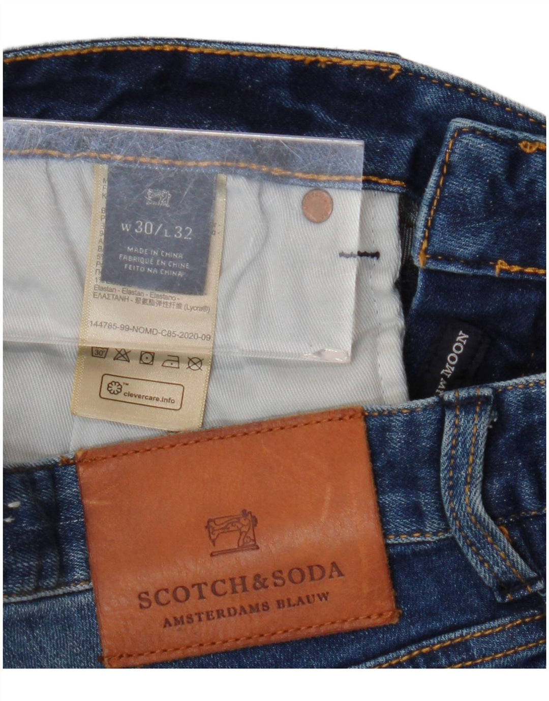 SCOTCH & SODA Shorts Vaqueros Slim Mujer W30 Medium Azul Marino Algodón