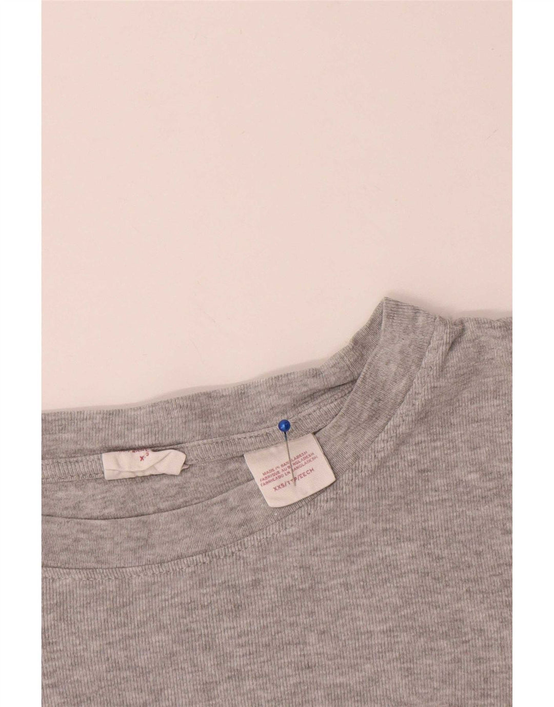 Levi's Top Mujer Manga Larga UK 2 2XS Algodón Gris
