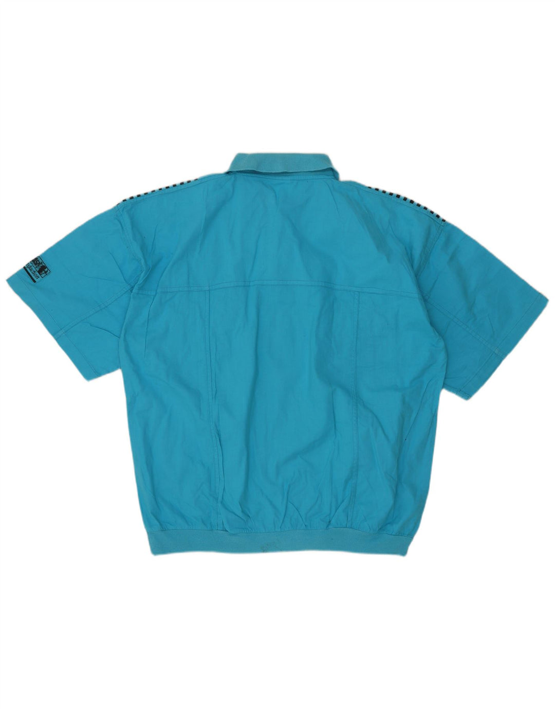 C & A - Camisa tipo jersey de manga corta para hombre, algodón azul grande