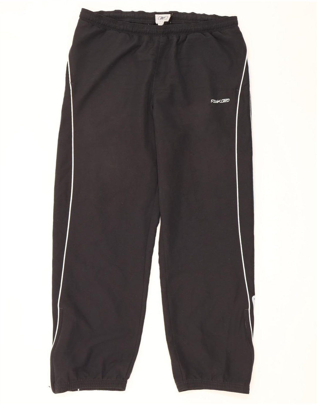Reebok Hombre Graphic Chándal Pantalones Joggers Grande Poliéster Negro
