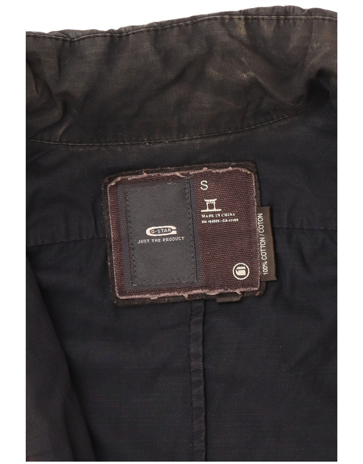 G-Star Hombre Chaqueta Militar Pequeña Algodón Azul Marino