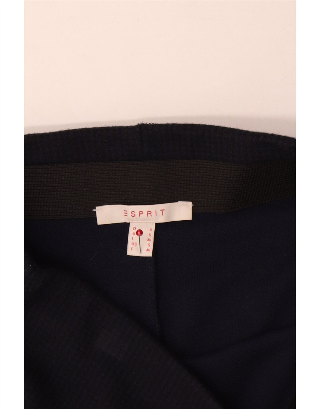 Falda lápiz para mujer Esprit Small W27 Poliéster a cuadros azul marino