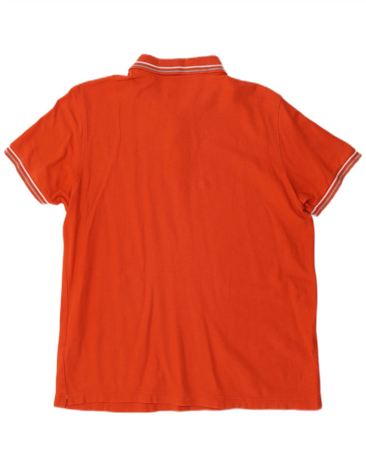 Polo Lotto Hombre Grande Naranja Algodón