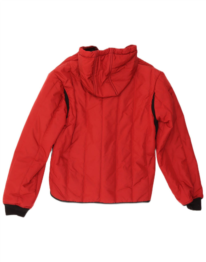 Refrigiwear Chaqueta acolchada con capucha para mujer UK 46 Large Red Colourblock