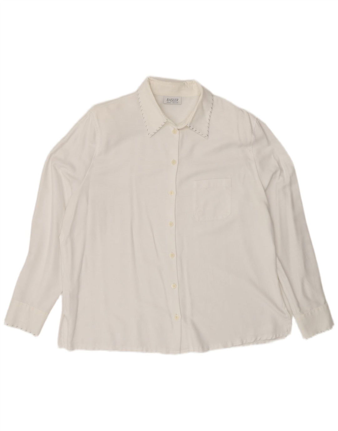 Basler Blusa camisera para mujer EU 44 XL Viscosa blanca