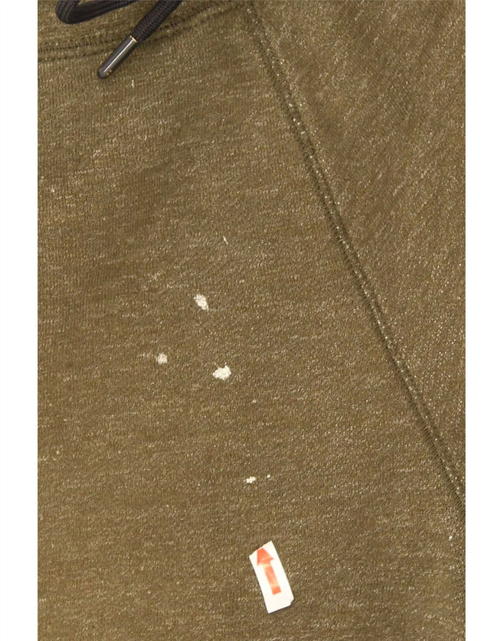 Pantalones cortos deportivos con estampado gráfico de algodón color caqui mediano para hombre Nike