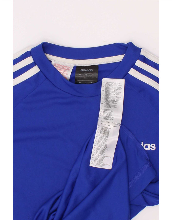Adidas Chicos Climalite Camiseta Top 9-10 Años Azul Poliéster