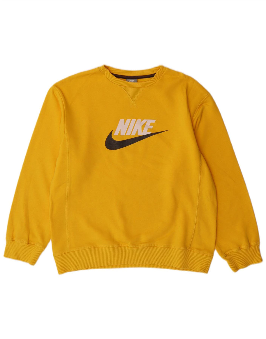 Nike Boys Graphic Sudadera Jumper 12-13 años Grande Amarillo Algodón