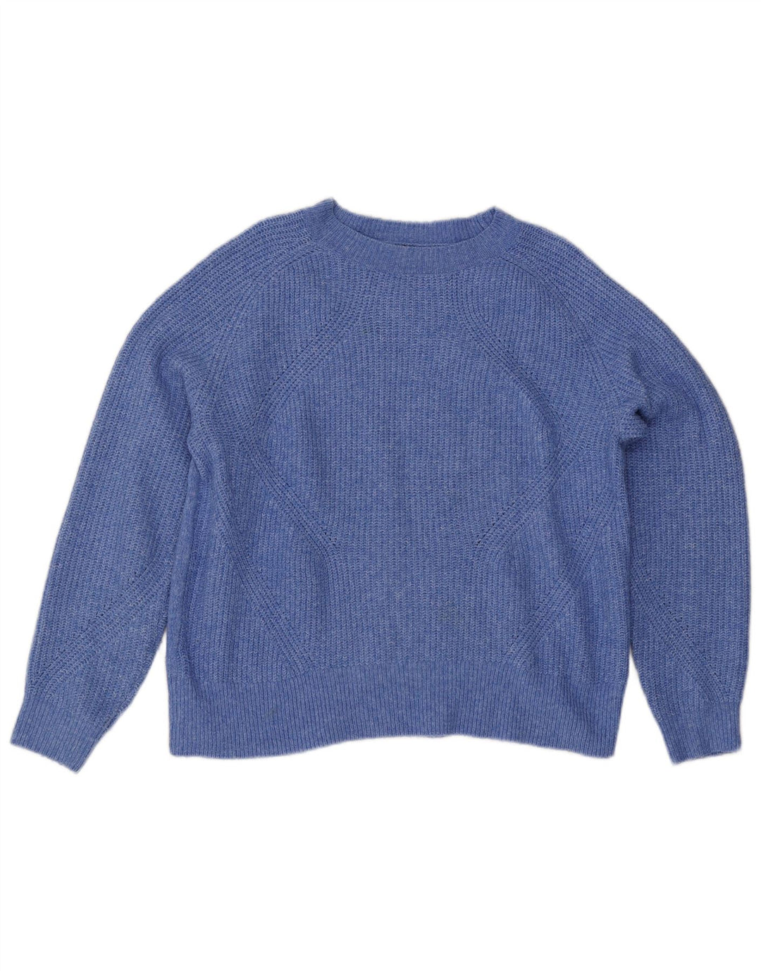 Marks & Spencer Jersey extragrande con cuello redondo para mujer UK 44 Azul medio