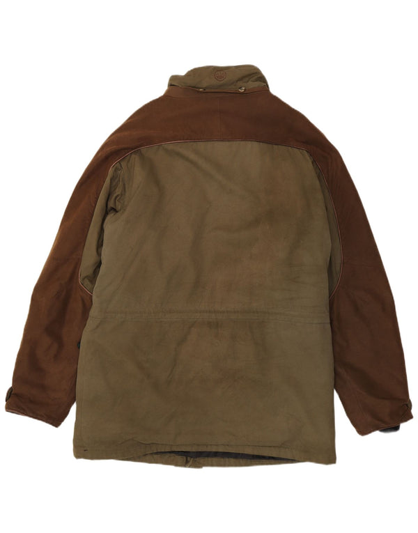 Beretta Chaqueta utilitaria para hombre UK 42 XL Algodón color caqui