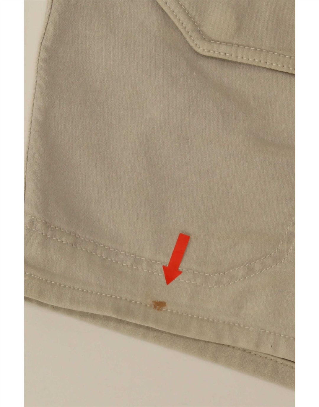 Zara Hombre Shorts Cargo Grande W32 Algodón Beige