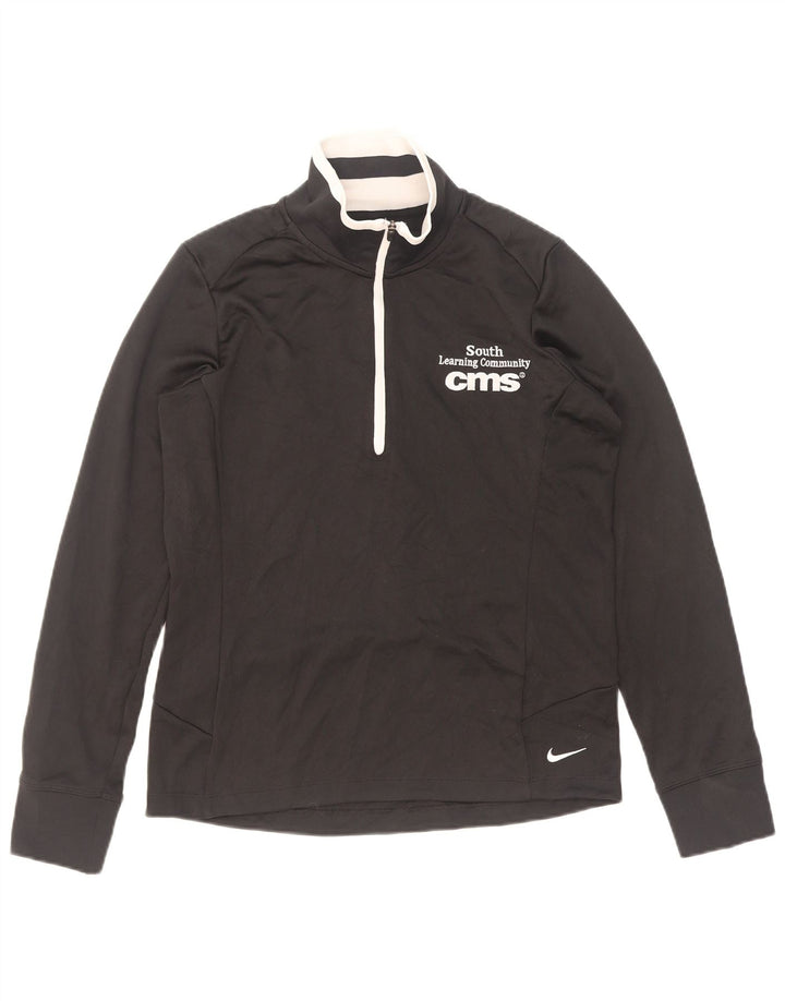 Nike - Chándal con cremallera y cuello gráfico para mujer, talla M, color negro