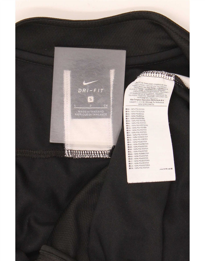 Adidas Hombre Dri Fit Chándal Top Chaqueta Pequeña Negro Colorblock Poliéster