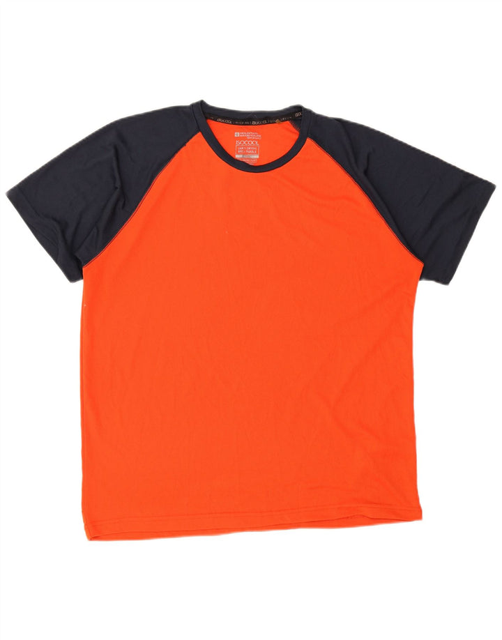 Mountain Warehouse Camiseta para hombre Top XL Naranja Colorblock Poliéster