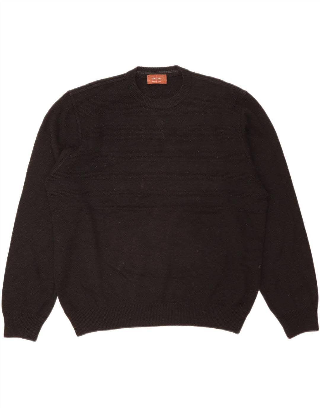 Marks & Spencer - Jersey de cuello redondo para hombre, talla grande, acrílico negro