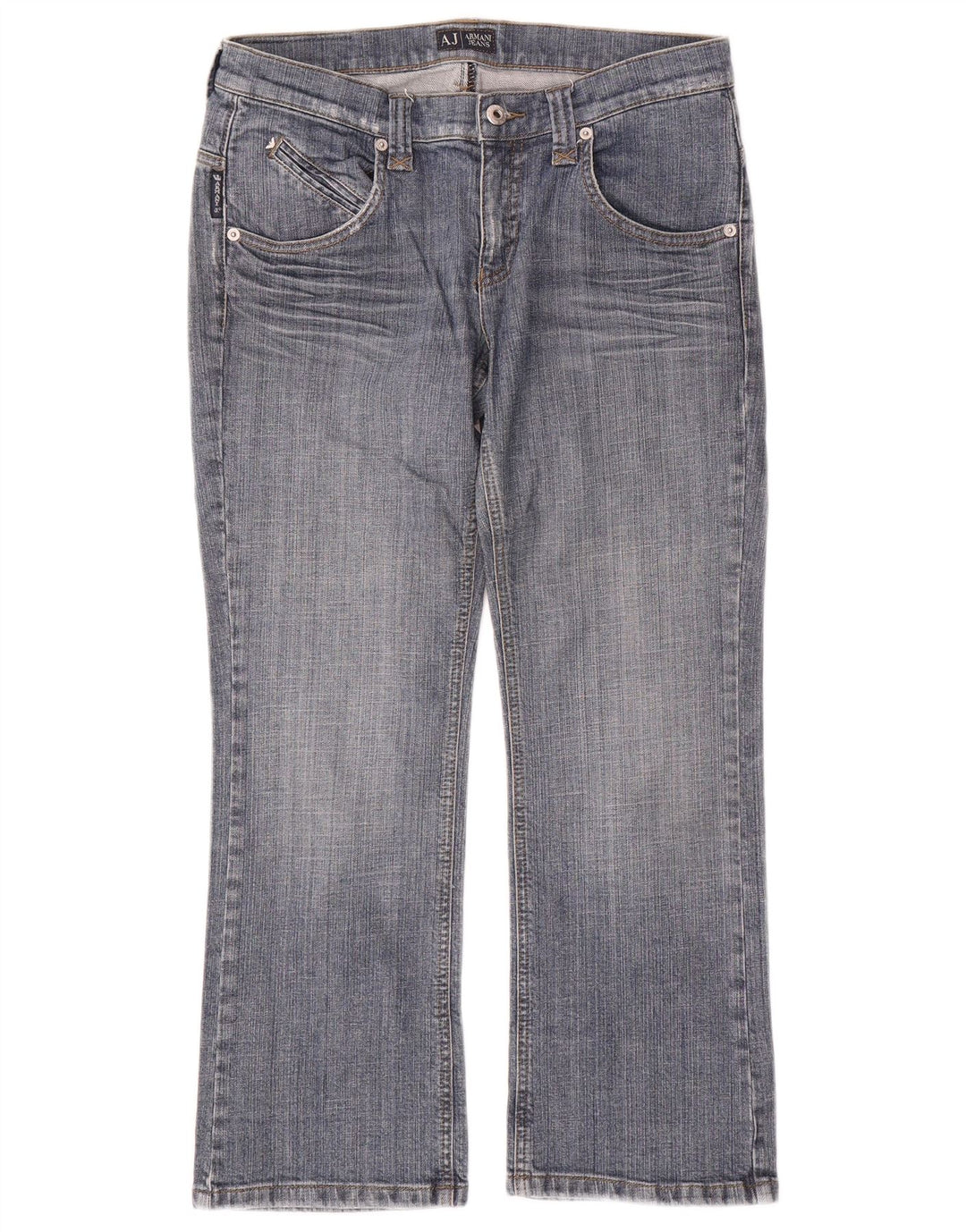 Jeans Armani Mujer Rectos W28 L26 Algodón Azul