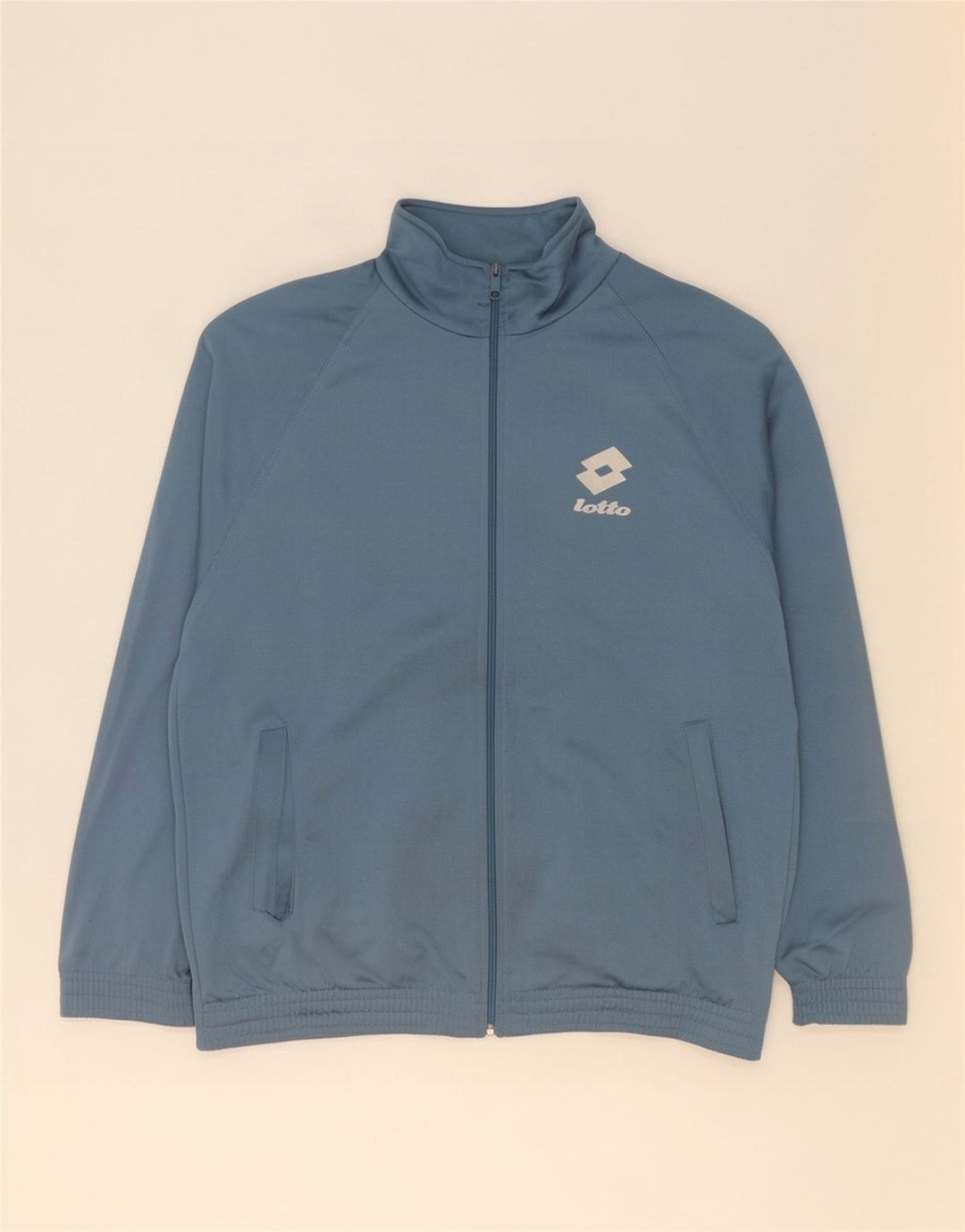 Lotto Hombre Chaqueta De Chándal Con Gráfico Grande Azul Colorblock