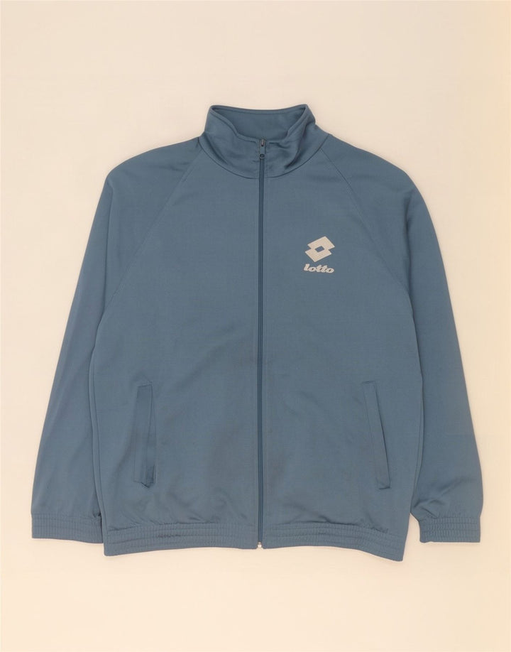 Lotto Hombre Chaqueta De Chándal Con Gráfico Grande Azul Colorblock