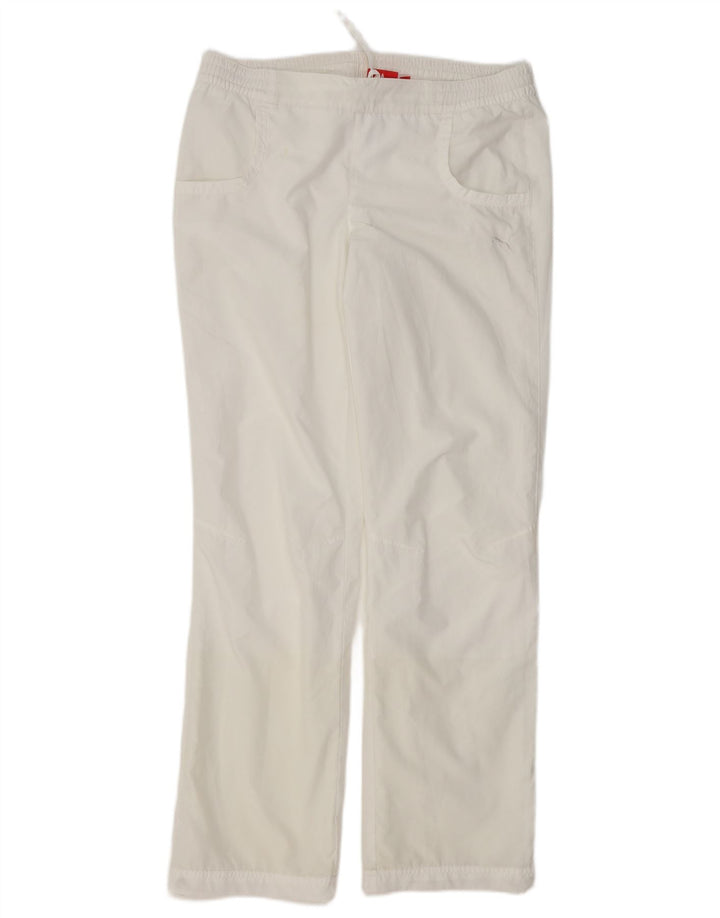 PUMA Pantalones de chándal para mujer UK 12 Medium White Poliéster