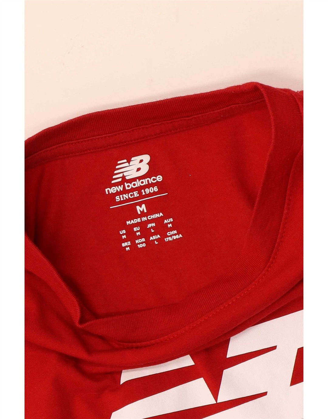 New Balance Hombre Camiseta Gráfica Top Medium Rojo