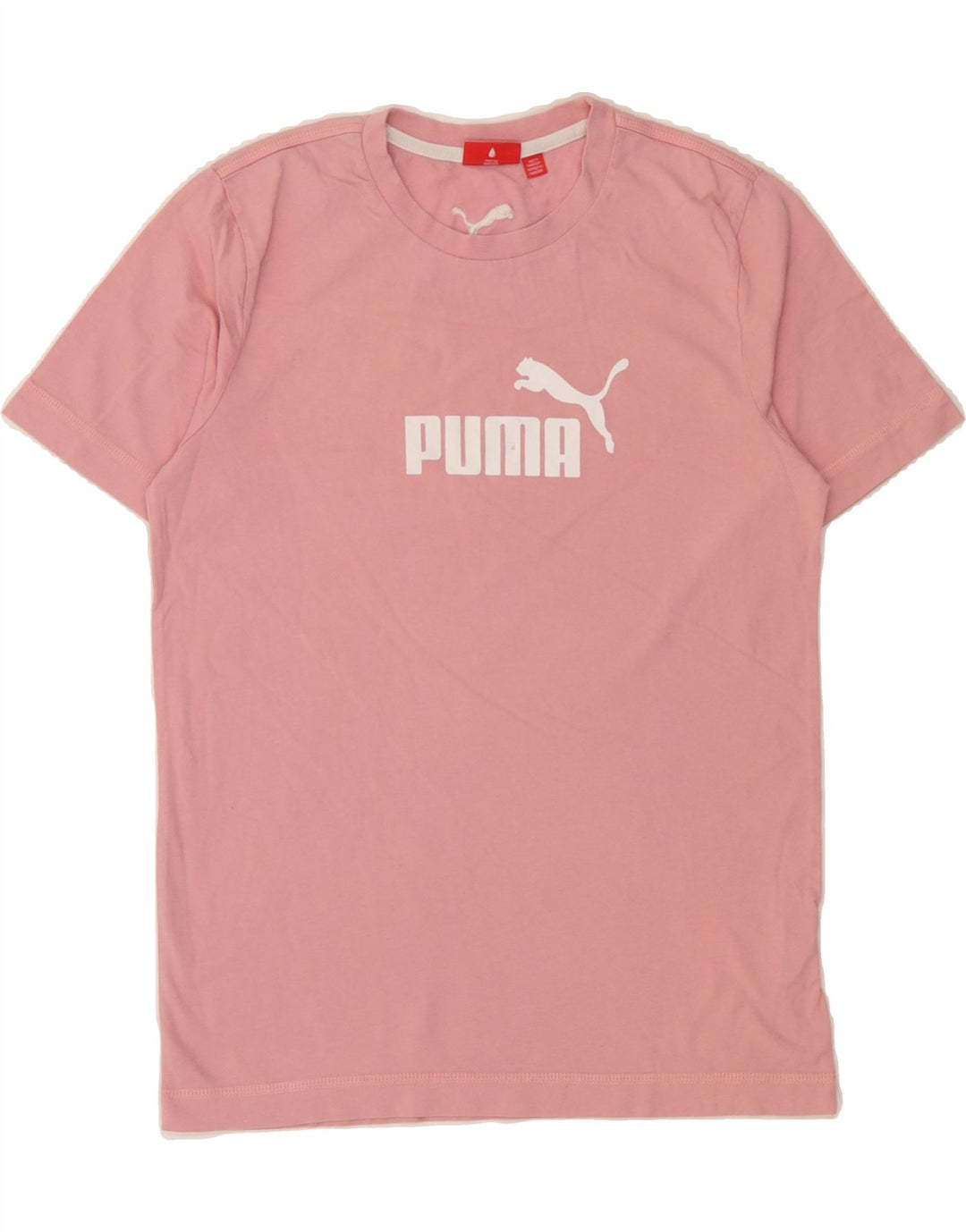 PUMA Mens Graphic T-Shirt Top Small Pink Cotton Vintage Puma and Second-Hand Puma from Messina Hembry 