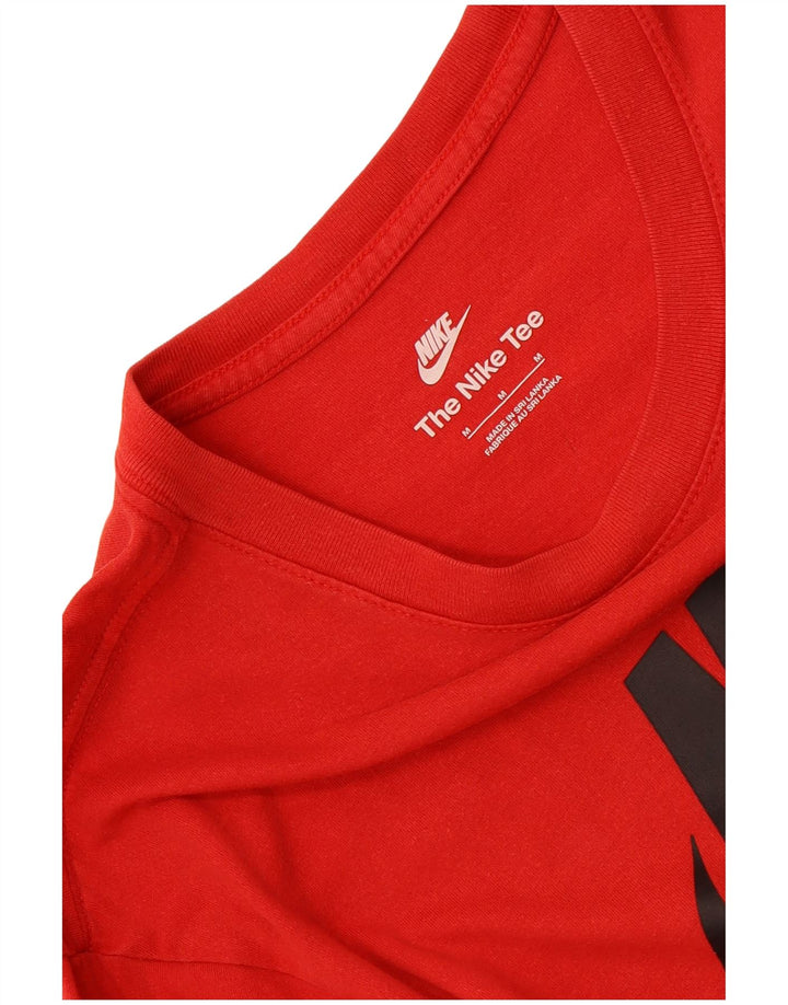 Nike Camiseta gráfica para hombre, parte superior mediana roja