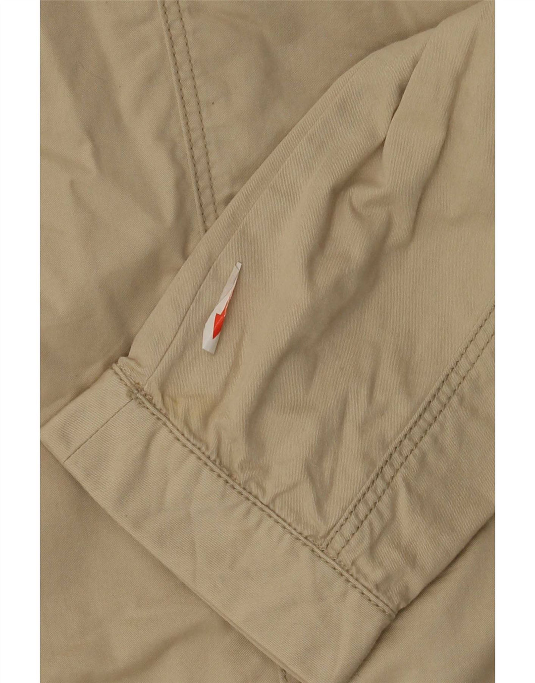 Zara Mujer Chaqueta Bomber UK 12 Algodón Beige Medio