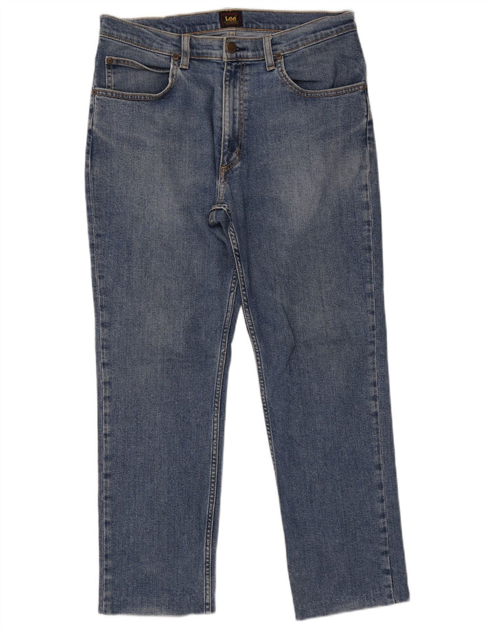 LEE Vaqueros ajustados para hombre W32 L27 Azul
