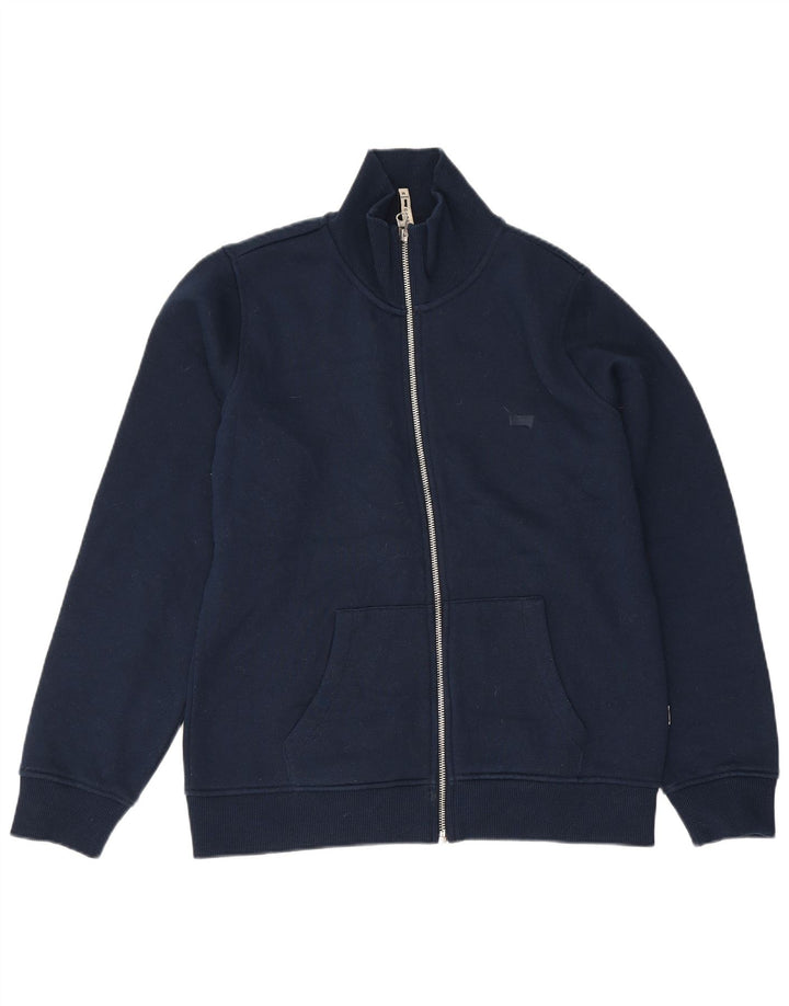 Carrera Chaqueta de chándal para mujer UK 14 Mediana Azul marino Poliéster