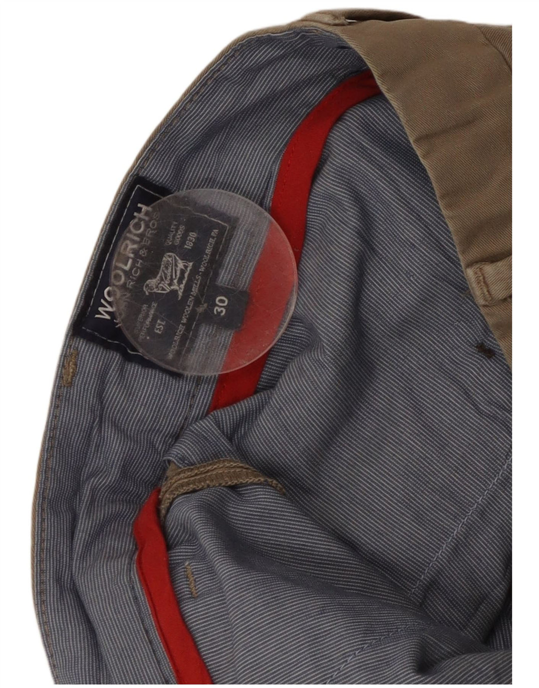 Woolrich Pantalón Chino Slim Para Hombre W30 L33 Algodón Beige